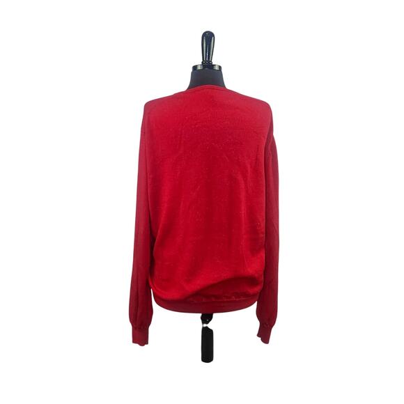 Jos. A. Bank Traveler Merino Wool Sweater V Neck Pullover Red XXL - Picture 2 of 3